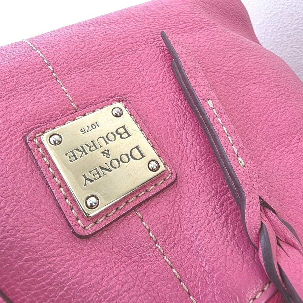Dooney Bourke Pink Dillen Hobo Bag Pebble Leather Large - Picture 5 of 16